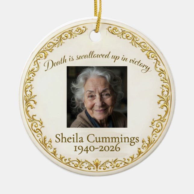 Christian Personalized Ornament Memorial  (Vorne)