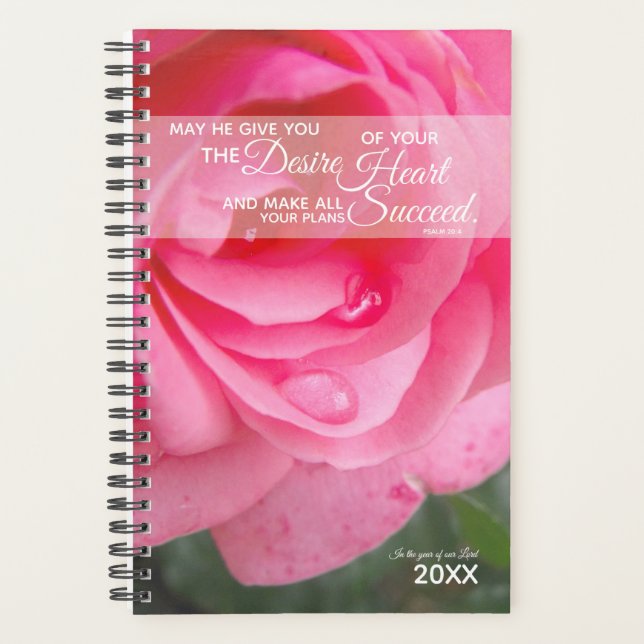 Christian Planner pour les femmes - Rose rouge (Devant)