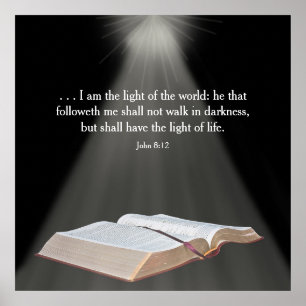 Christian Poster - Je suis ....World - Verset bibl