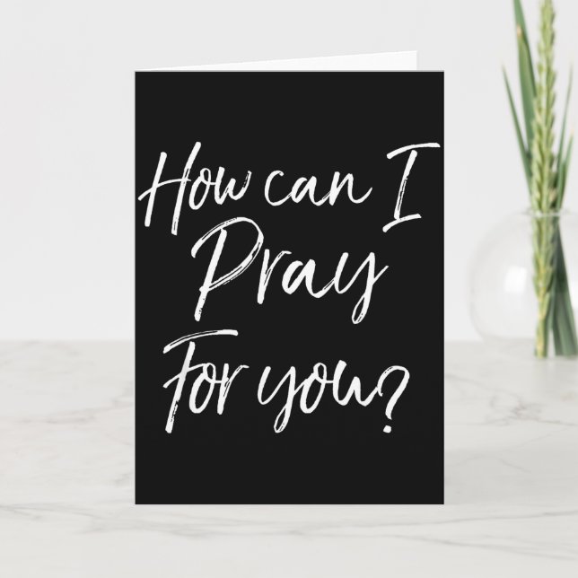 Christian Prayer &amp; Evangelism Gift How Can I P Karte (Vorderseite)