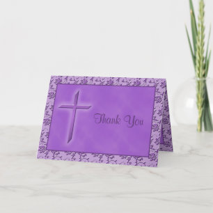 Christian Purple Carte de remerciements