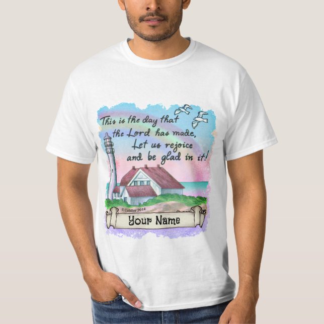 Christian Rejoice Lighthouse   T-Shirt (Vorderseite)