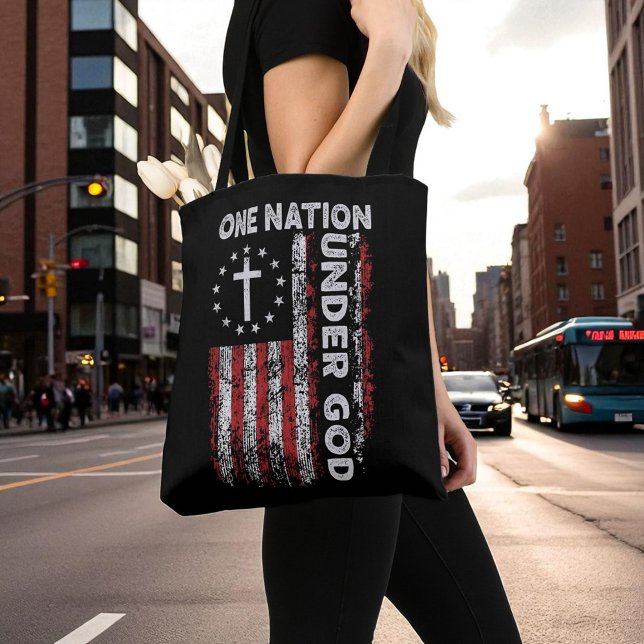 Christian Religious One Nation Under God Tasche (Von Creator hochgeladen)