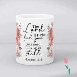 Christian Scripture Floral Mug Kaffeetasse