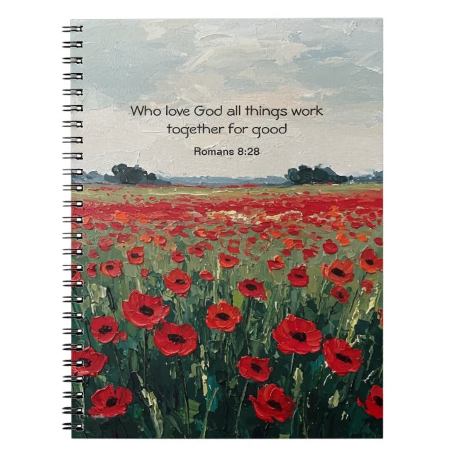 Christian Scripture Spiral Photo Notebook Notizblock (Vorderseite)