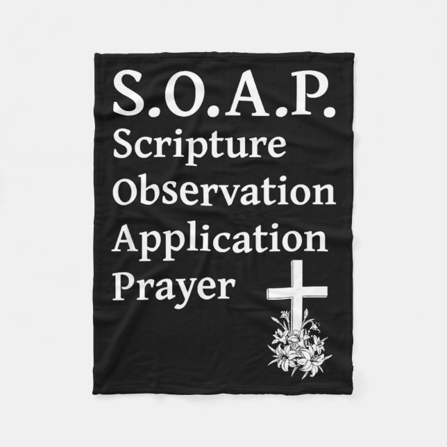 Christian Soap Scripture Observation Application P Fleecedecke (Vorderseite)