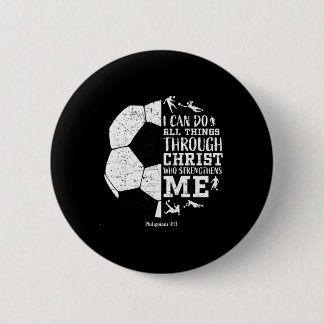 Christian Soccer Faith Graphic Bible Verse Philipp Button