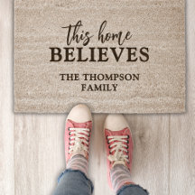 Christian This Home Croit La Foi Du Nom De Famille