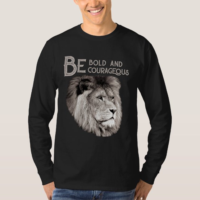 Christian Top Lion Be Bold Courageous Scripture Bi (Vorderseite)