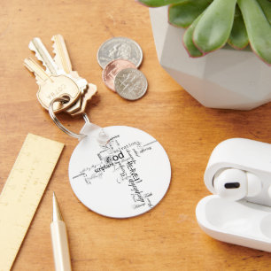 Christian words schlüsselanhänger