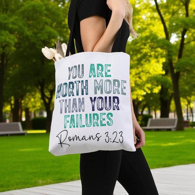 Christian You are Worth More Than Your Failures Tasche (Von Creator hochgeladen)
