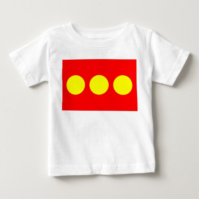 Christiania Flag Baby T-shirt (Vorderseite)