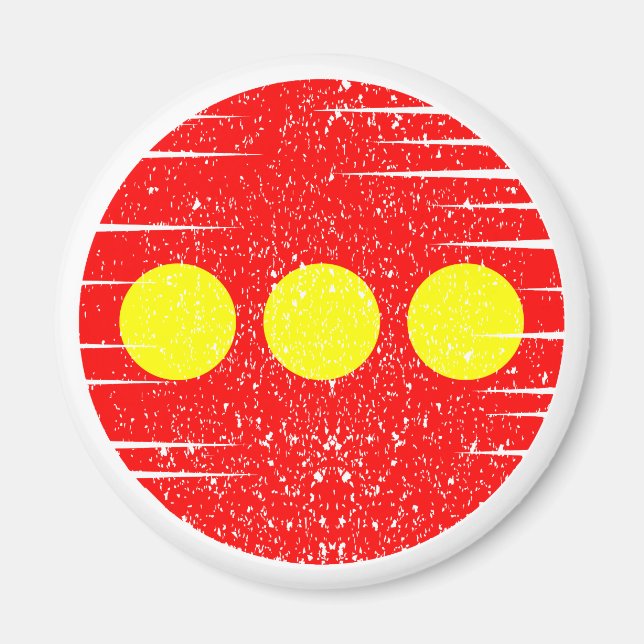Christiania Flag Magnet (Vorne)