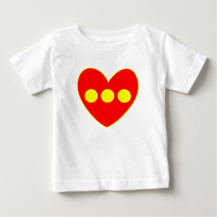 Christiania-Flagge Herz Baby T-shirt