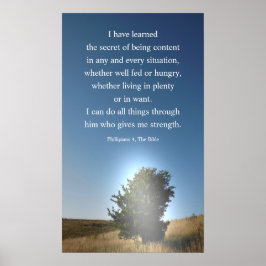 Christianity Bible zitiert, ich kann alles tun, Poster