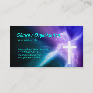 Christianity-Religious Cross & Soul Business Card Visitenkarte