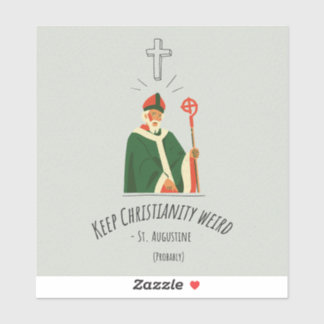 Christianity Weird Vinyl Sticker behalten