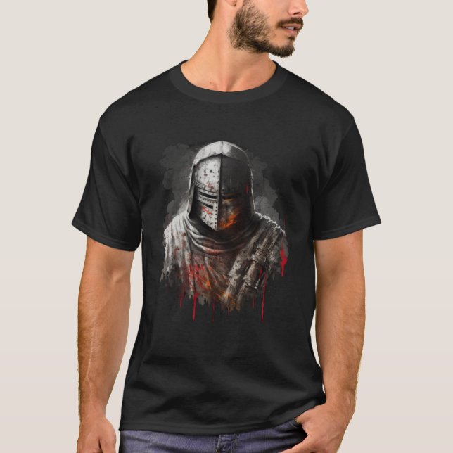 Christians Templar Knights Catholic T-Shirt (Vorderseite)