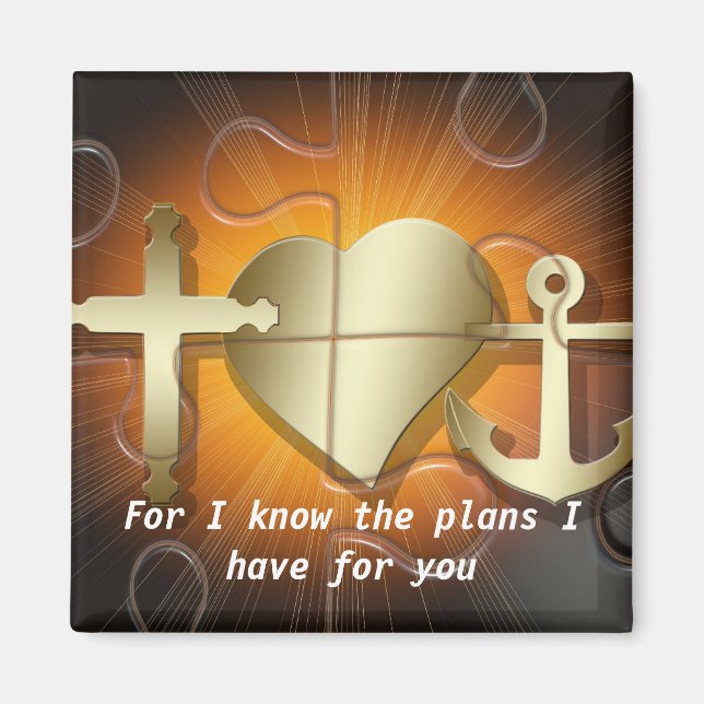 Christianty Bible-Schrift Magnet (Vorne)