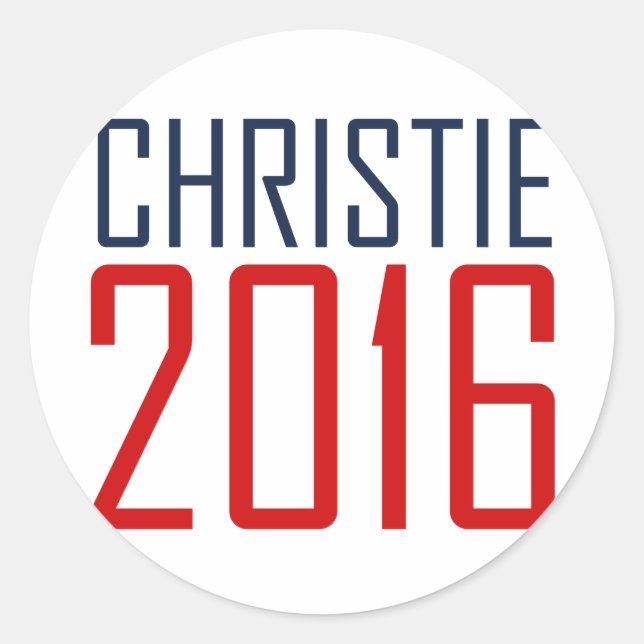 CHRISTIE 2016 AGENT -.png Runder Aufkleber (Vorderseite)