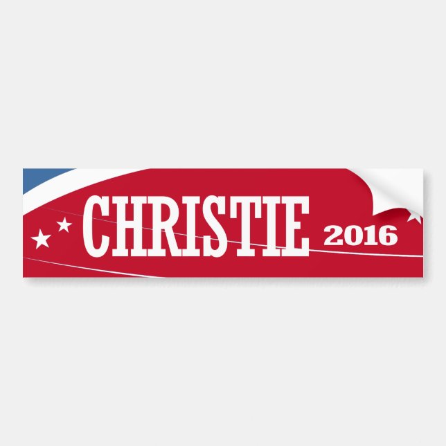 CHRISTIE 2016 AUTOAUFKLEBER (Vorne)