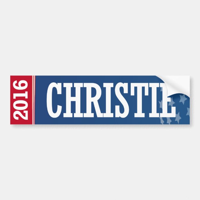 CHRISTIE 2016 AUTOAUFKLEBER (Vorne)