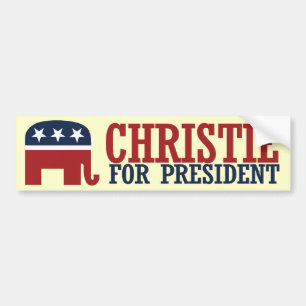 CHRISTIE 2016 REPUBLIKANISCHER STOSSDÄMPFER - .PNG AUTOAUFKLEBER