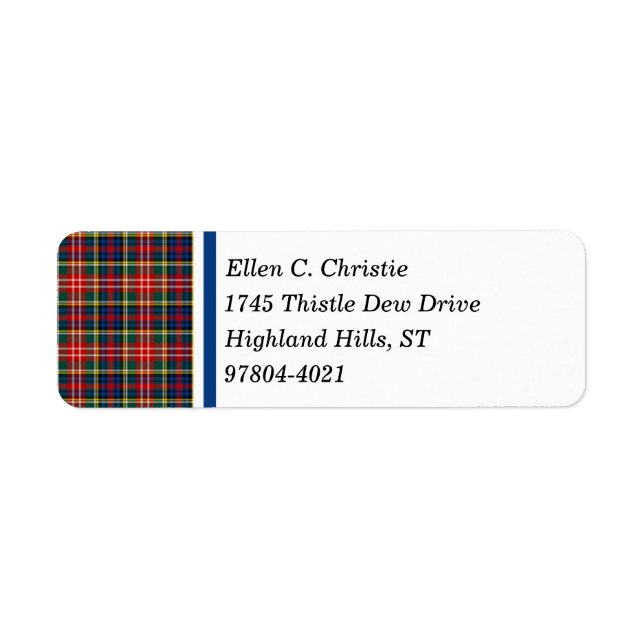 Christie Clan Bright Colorful Scottish Tartan (Vorne)