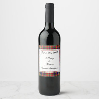 Christie Scottish Mariage Étiquette de vin