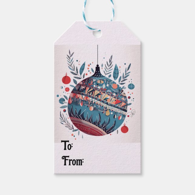 Christimas Holiday Geschenkanhänger (Vorderseite)