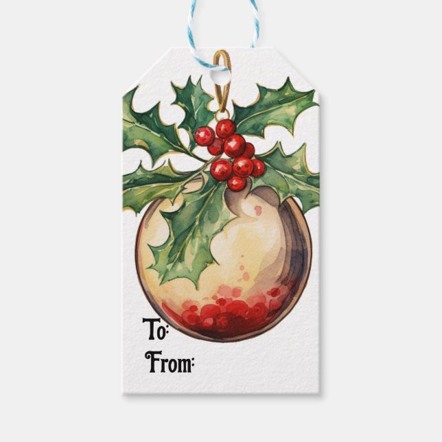 Christimas Holiday Geschenkanhänger (Vorderseite)