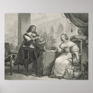 Christina (1626-89) Königin von Schweden, aus eine Poster