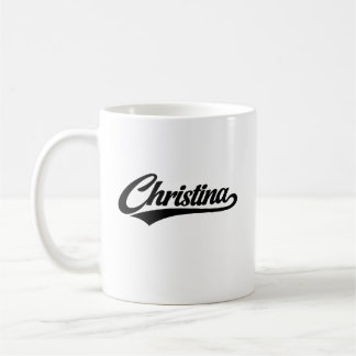 Christina name first last family gifts kaffeetasse