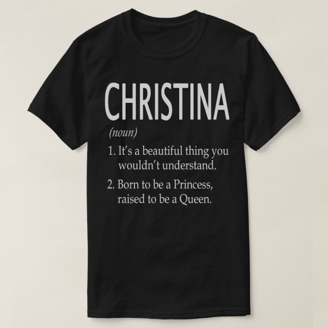 Christina Name Gift 16 T-Shirt (Design vorne)