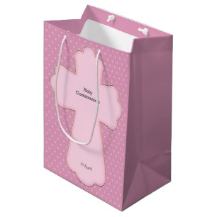 Christine Cross Girl * wählen Sie Hintergrundfarbe Mittlere Geschenktüte