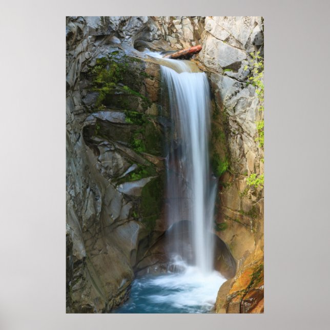 Christine Waterfall, Herbstfarben, Rainier Poster (Vorne)