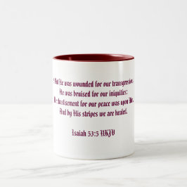 Christisch an seinen Streifen heilen wir Tasse