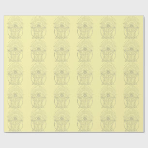 Christkönig mittelalterliche Szene Geschenkpapier