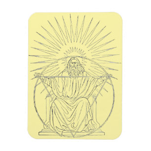 Christkönig mittelalterliche Szene Magnet