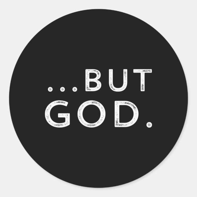 Christlich, aber Gott Inspiration John 316 Runder Aufkleber (Vorderseite)
