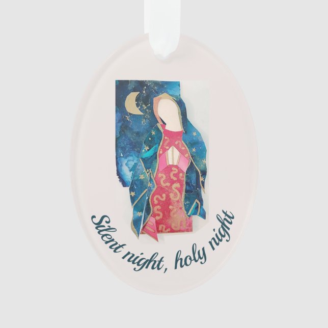 Christlich Baby's First Christmas Mary Ornament (Vorderseite)