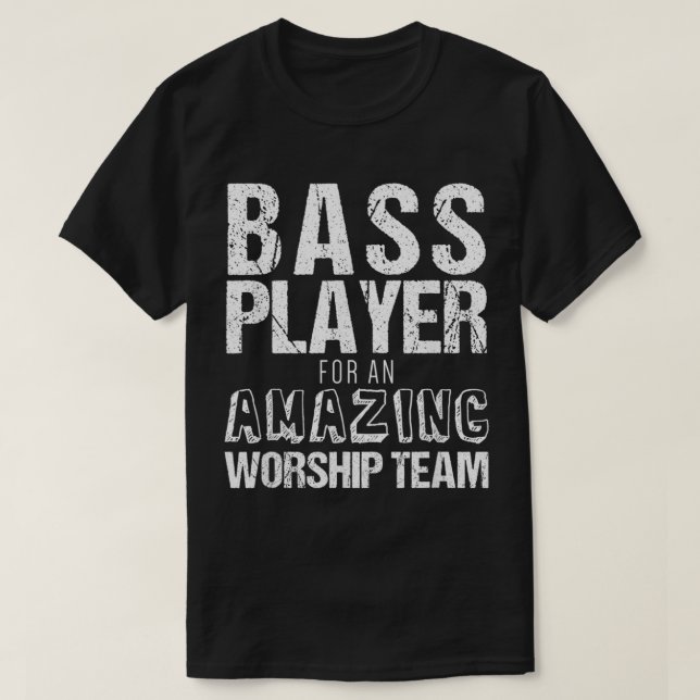 Christlich Bass Guitar Shirt Bass Player Phantasti (Design vorne)