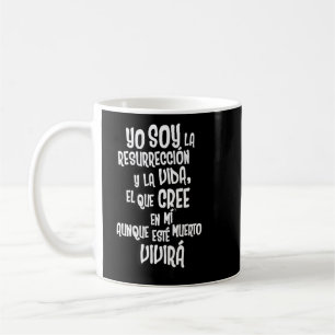 Christlich Bibel Verse Zitat John 11 25 Spanisch Kaffeetasse