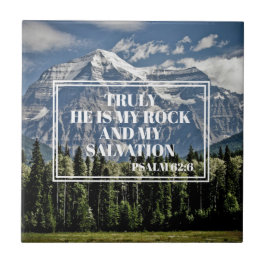 Christlich Bibelverse Er ist mein Rockberg Fliese