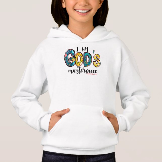 Christlich bin ich Gottes Meisterwerk  Hoodie (Vorderseite)