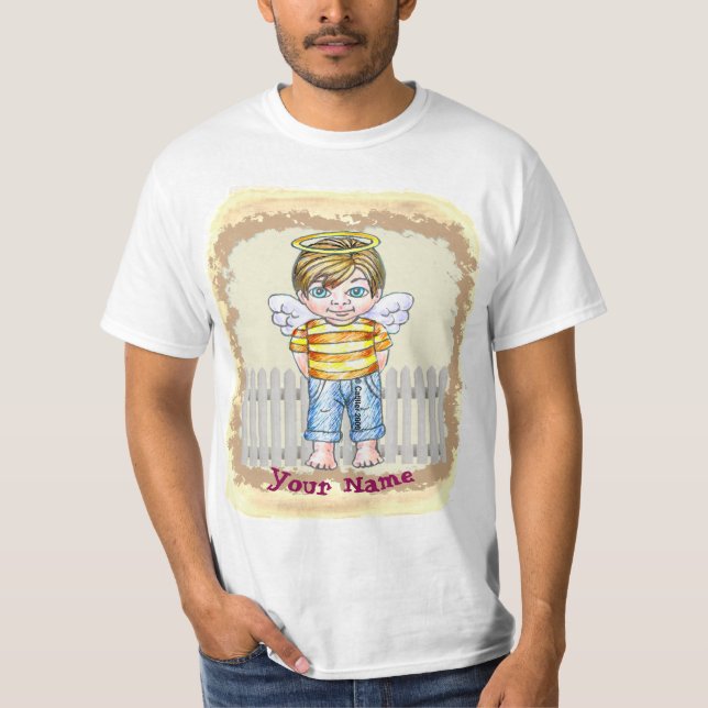 Christlich Boy Angel T-Shirt (Vorderseite)