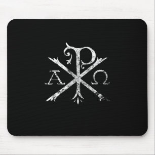 Christlich Chi Rho T - Shirt Labarum Christogram C Mousepad