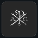 Christlich Chi Rho T - Shirt Labarum Christogram C Quadratischer Aufkleber<br><div class="desc">Das ist ein großartiges Geschenk für Ihre Familie,  Freunde,  die Jesus Liebe. Sie werden sich freuen,  dieses Geschenk von Ihnen während der Ferienzeit oder an jedem anderen Tag zu erhalten.</div>