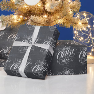 Christlich Christ Christmas Real Chalk Letting Geschenkpapier