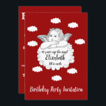 Christlich Cloud Engel Happy 70. Geburtstag Rot Einladung<br><div class="desc">Anpassen Sie den Text auf dieser Geburtstagseinladung mithilfe der bereitgestellten Vorlage. Ein Teil der "Engel und Wolken" Geburtstagsreihe.</div>